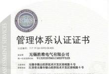 勝維質(zhì)量體系證書